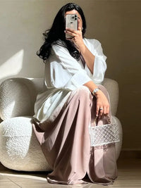 Ramadan & Eid Tie-Dye Open Batwing Kimono Abaya – Dubai Summer Style - Modestly Vogue