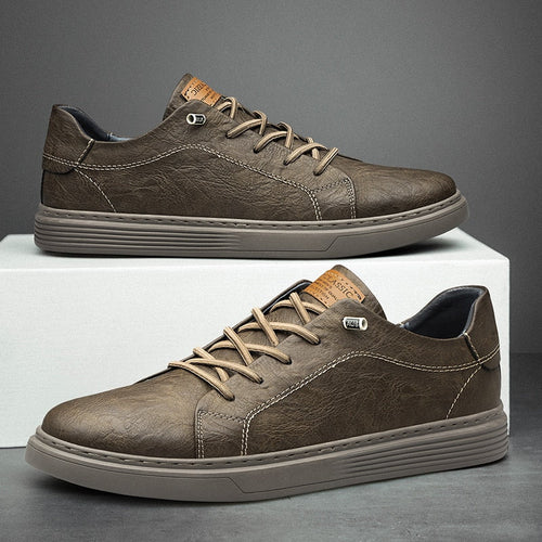 Men’s Lace-Up Oxford Leather Shoes – Classic Formal Dress Shoes