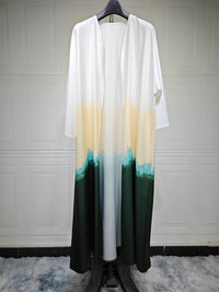 Ramadan & Eid Tie-Dye Open Batwing Kimono Abaya – Dubai Summer Style - Modestly Vogue