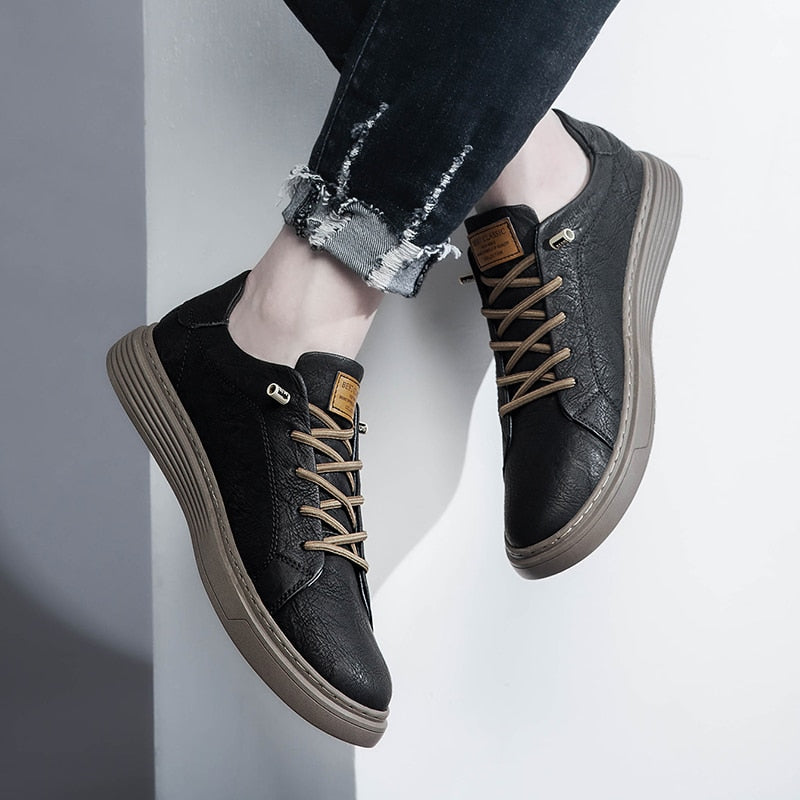 Men’s Lace-Up Oxford Leather Shoes – Classic Formal Dress Shoes