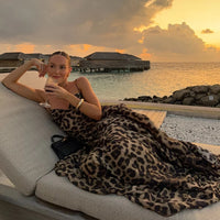 Leopard Print Slip Maxi Dress – Elegant Sleeveless Beach Dress - Modestly Vogue