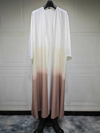 Ramadan & Eid Tie-Dye Open Batwing Kimono Abaya – Dubai Summer Style - Modestly Vogue