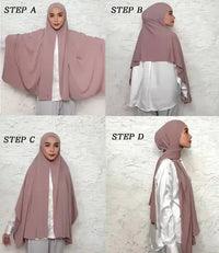 Premium Jersey Instant Hijab – Soft, Stretchy & No-Pin Style - Modestly Vogue