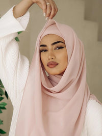 Chiffon Hijab & Matching Undercap Set – Lightweight & Elegant - Modestly Vogue