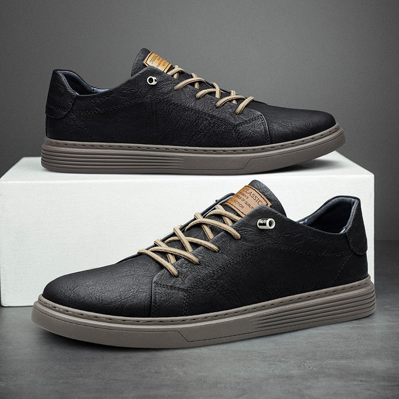 Men’s Lace-Up Oxford Leather Shoes – Classic Formal Dress Shoes