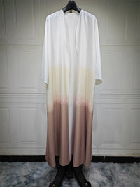 Ramadan & Eid Tie-Dye Open Batwing Kimono Abaya – Dubai Summer Style - Modestly Vogue