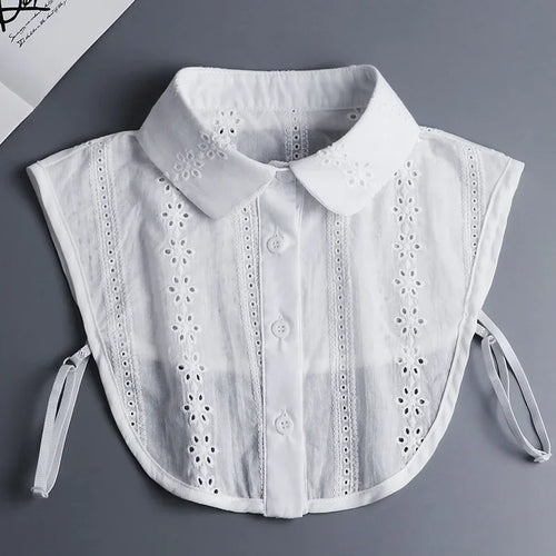 Hollow Lace Chiffon Doll Cotton Fake Collar Blouse Sweater Detachable