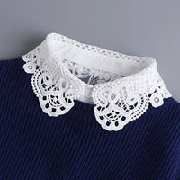 Hollow Lace Chiffon Doll Cotton Fake Collar Blouse Sweater Detachable