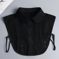 Hollow Lace Chiffon Doll Cotton Fake Collar Blouse Sweater Detachable