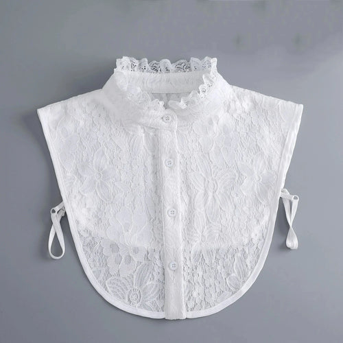 Hollow Lace Chiffon Doll Cotton Fake Collar Blouse Sweater Detachable