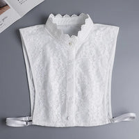 Hollow Lace Chiffon Doll Cotton Fake Collar Blouse Sweater Detachable