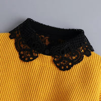 Hollow Lace Chiffon Doll Cotton Fake Collar Blouse Sweater Detachable