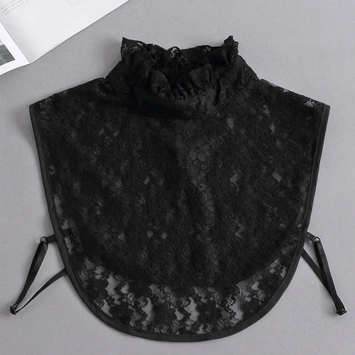 Hollow Lace Chiffon Doll Cotton Fake Collar Blouse Sweater Detachable