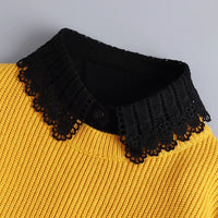 Hollow Lace Chiffon Doll Cotton Fake Collar Blouse Sweater Detachable