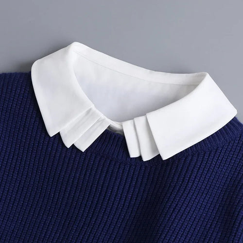 Hollow Lace Chiffon Doll Cotton Fake Collar Blouse Sweater Detachable