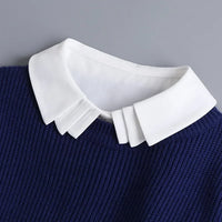 Hollow Lace Chiffon Doll Cotton Fake Collar Blouse Sweater Detachable