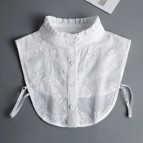 Hollow Lace Chiffon Doll Cotton Fake Collar Blouse Sweater Detachable
