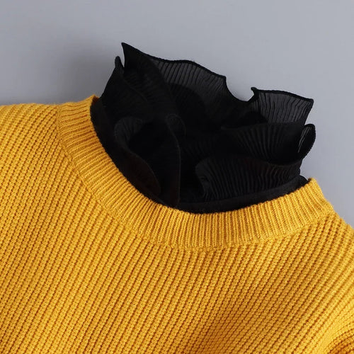 Hollow Lace Chiffon Doll Cotton Fake Collar Blouse Sweater Detachable