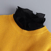 Hollow Lace Chiffon Doll Cotton Fake Collar Blouse Sweater Detachable