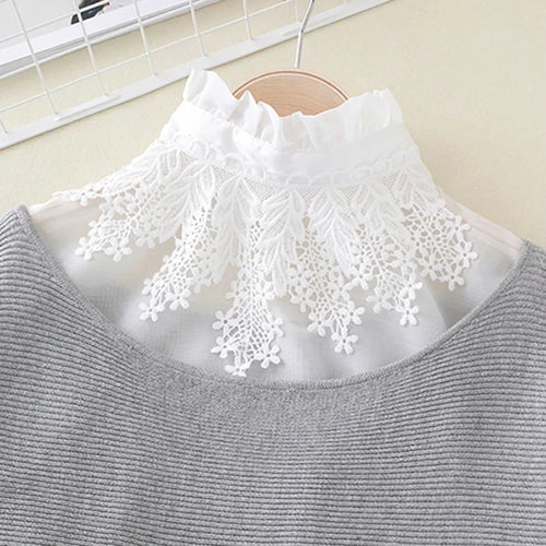 Hollow Lace Chiffon Doll Cotton Fake Collar Blouse Sweater Detachable