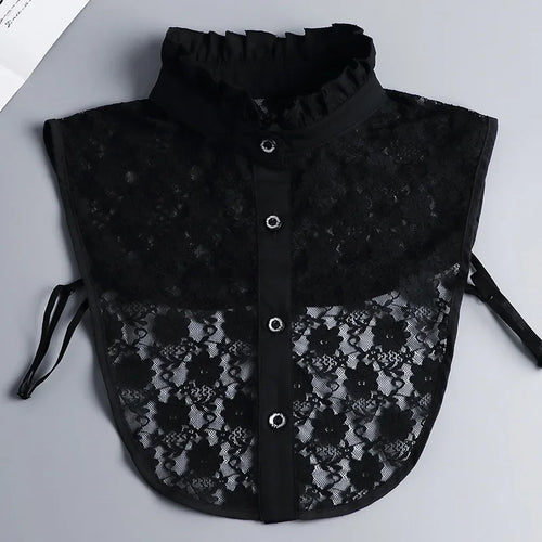 Hollow Lace Chiffon Doll Cotton Fake Collar Blouse Sweater Detachable
