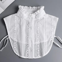 Hollow Lace Chiffon Doll Cotton Fake Collar Blouse Sweater Detachable
