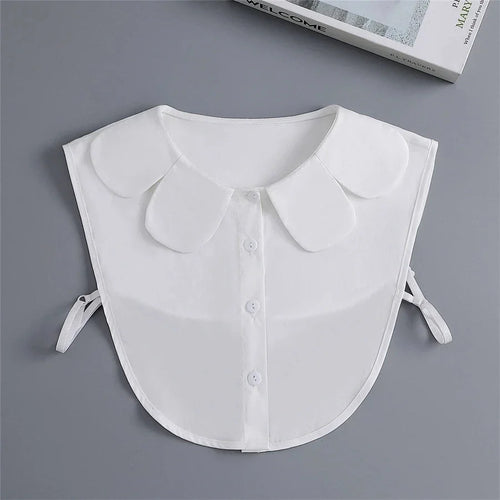Hollow Lace Chiffon Doll Cotton Fake Collar Blouse Sweater Detachable