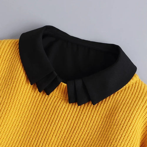 Hollow Lace Chiffon Doll Cotton Fake Collar Blouse Sweater Detachable