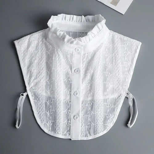 Hollow Lace Chiffon Doll Cotton Fake Collar Blouse Sweater Detachable