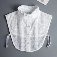 Hollow Lace Chiffon Doll Cotton Fake Collar Blouse Sweater Detachable