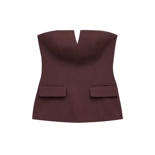 MUJER off Shoulder Tube Top Women Sexy Strapless Crop Top Woman
