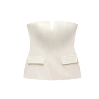 MUJER off Shoulder Tube Top Women Sexy Strapless Crop Top Woman