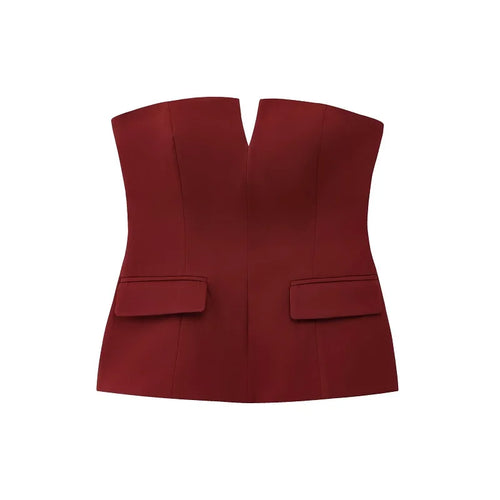 MUJER off Shoulder Tube Top Women Sexy Strapless Crop Top Woman