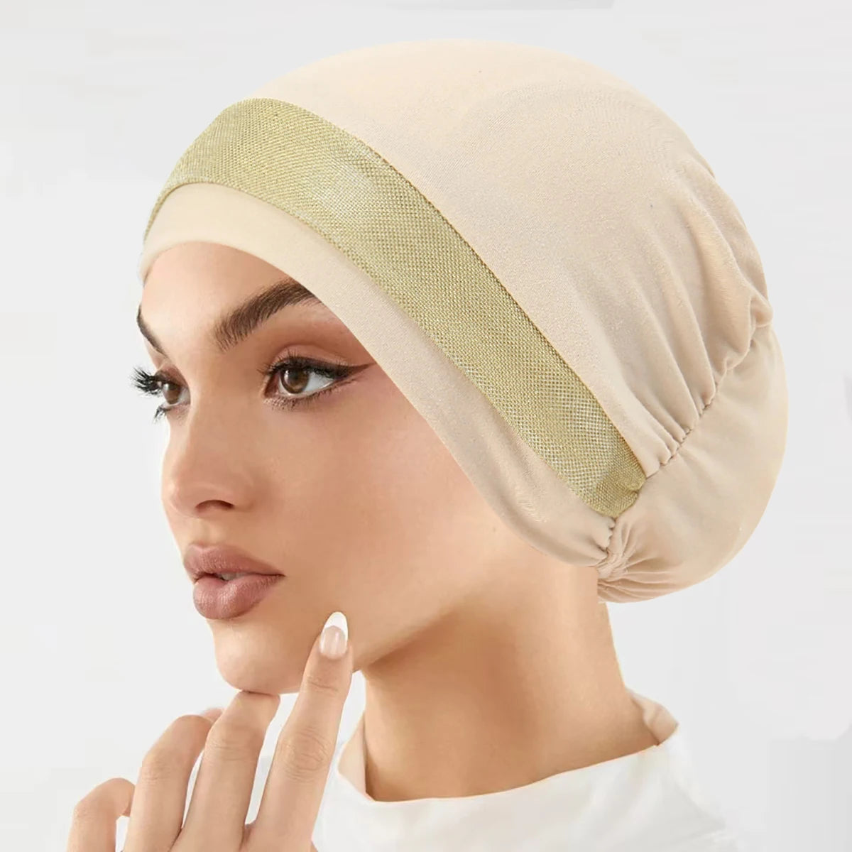 New Muslim Hijab Women Scarf Hair Accessories Soft Elastic Cloth Hat