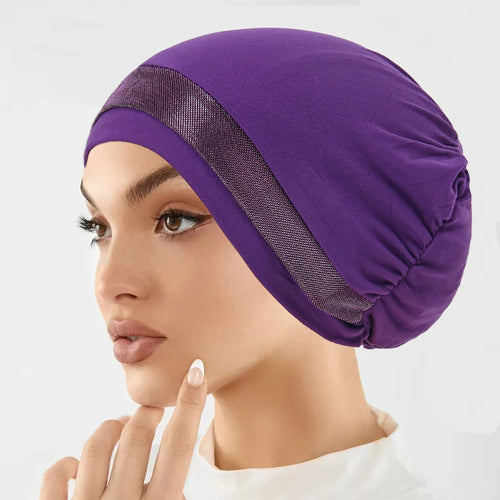 New Muslim Hijab Women Scarf Hair Accessories Soft Elastic Cloth Hat
