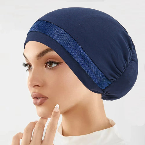 New Muslim Hijab Women Scarf Hair Accessories Soft Elastic Cloth Hat