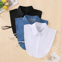 Women's Cotton Pointed Collar Fake Collar Fashionable and Elegant