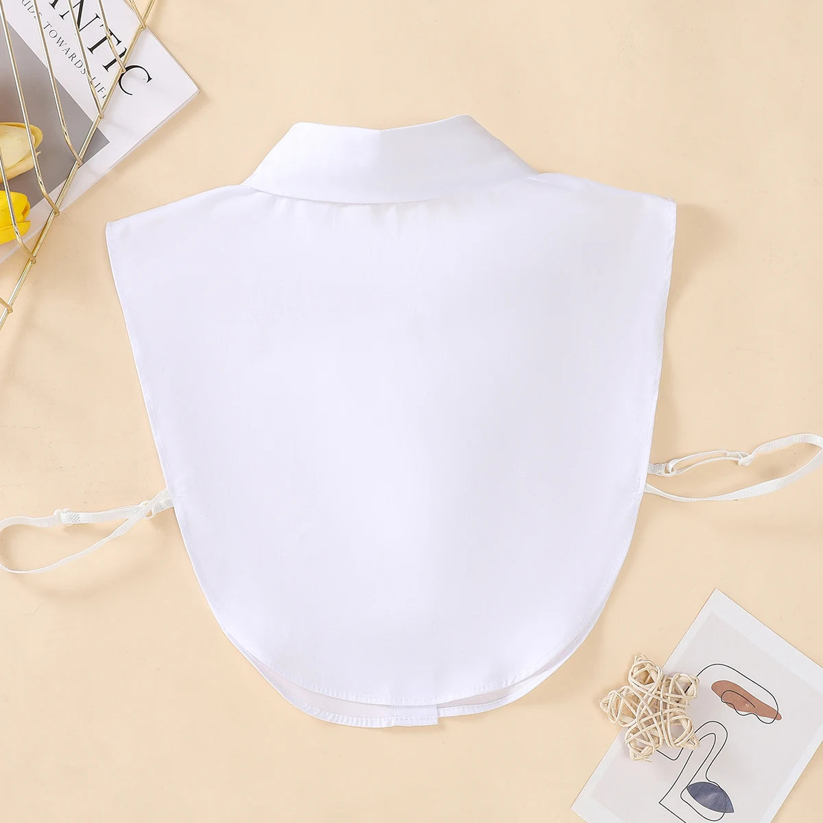 Women's Cotton Pointed Collar Fake Collar Fashionable and Elegant