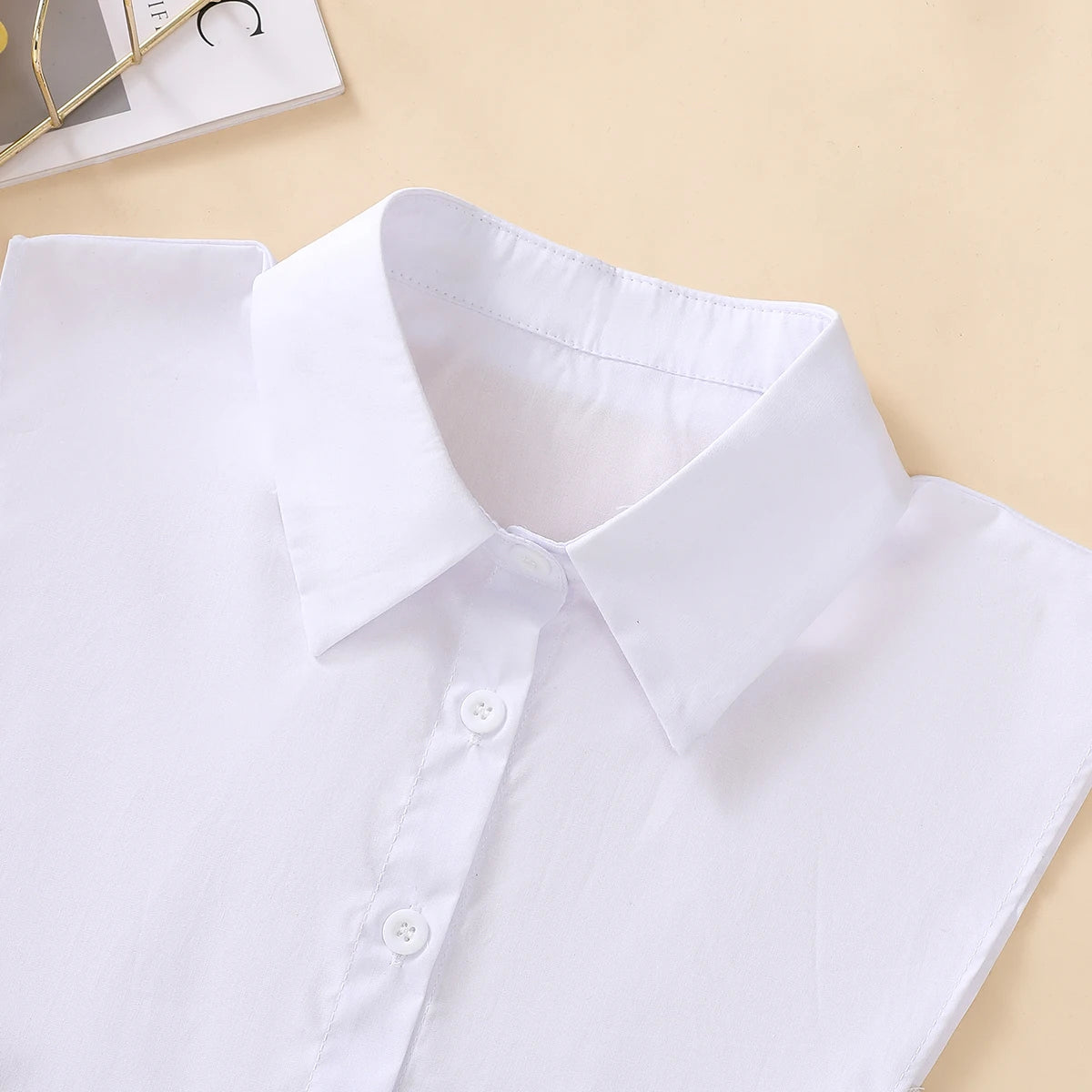 Women's Cotton Pointed Collar Fake Collar Fashionable and Elegant