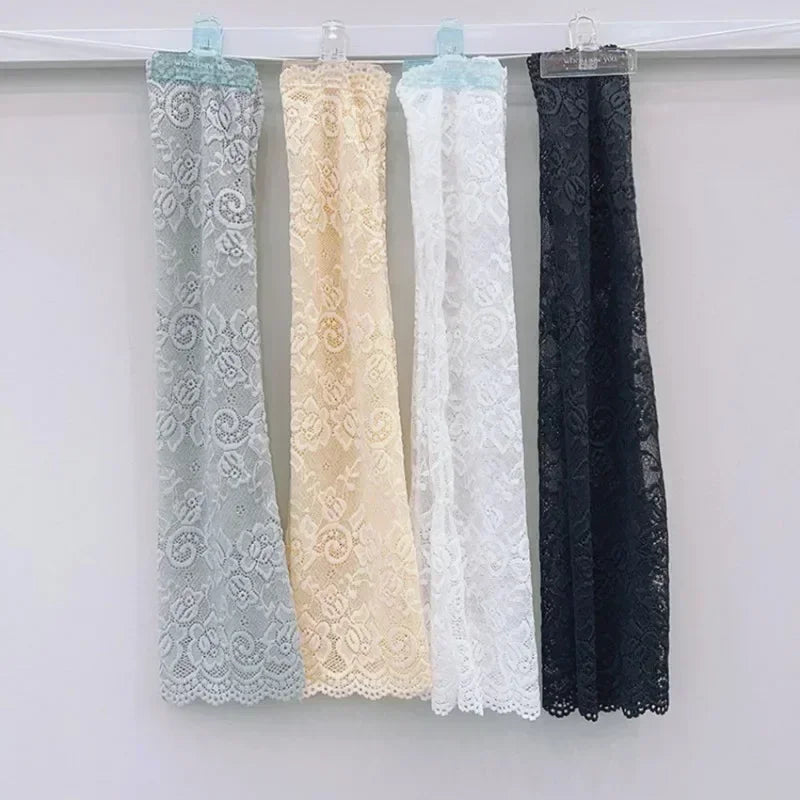 Summer Fashion Ice Sleeves – Elastic Fingerless Long Arm Gloves