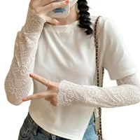 Summer Fashion Ice Sleeves – Elastic Fingerless Long Arm Gloves