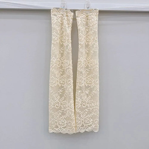 Summer Fashion Ice Sleeves – Elastic Fingerless Long Arm Gloves