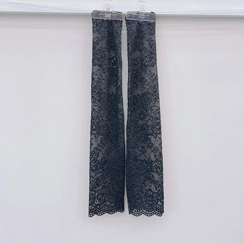 Summer Fashion Ice Sleeves – Elastic Fingerless Long Arm Gloves