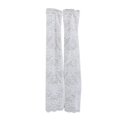 Summer Fashion Ice Sleeves – Elastic Fingerless Long Arm Gloves