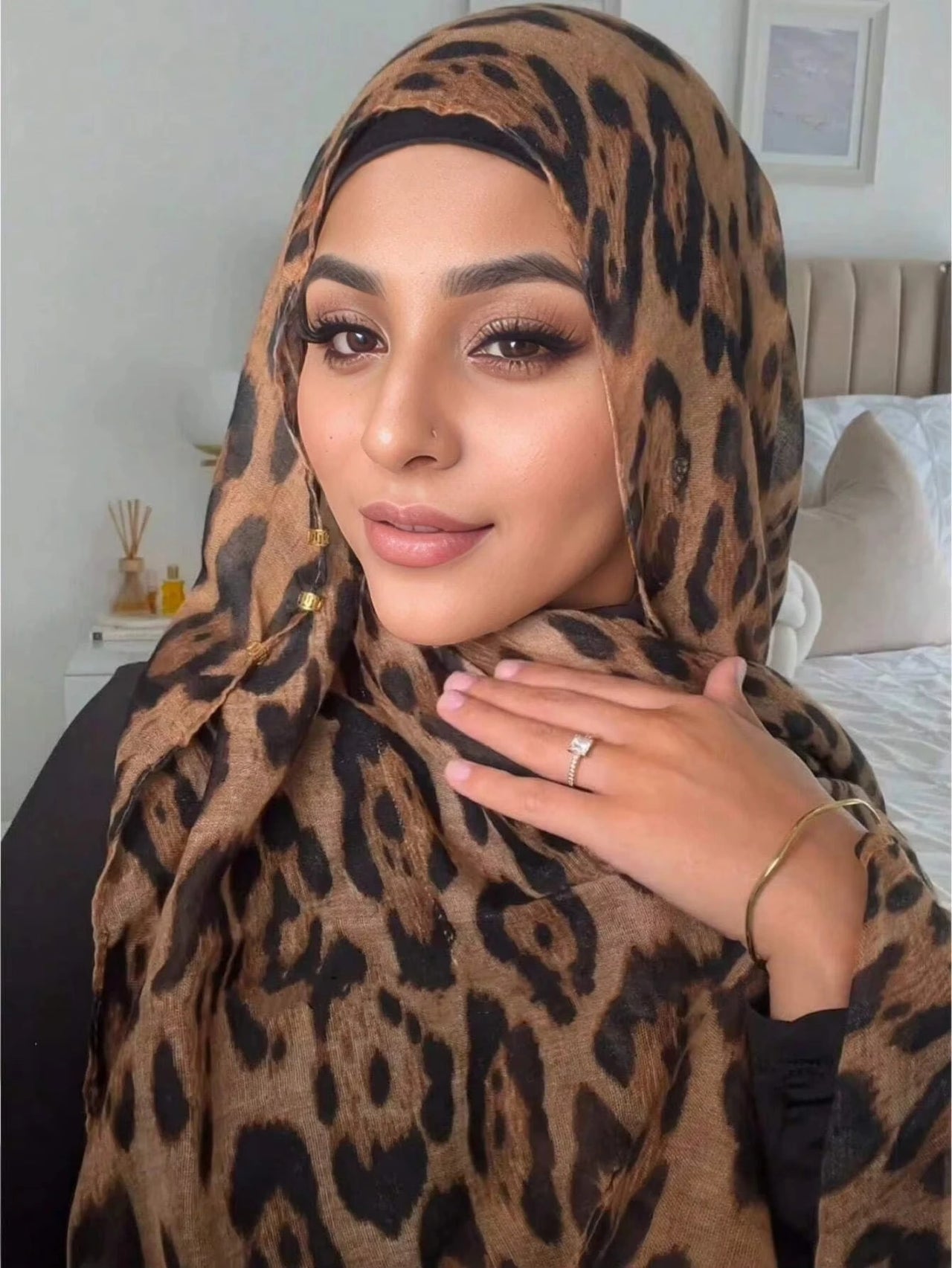 Leopard Print Soft Lightweight Women’s Hijab
