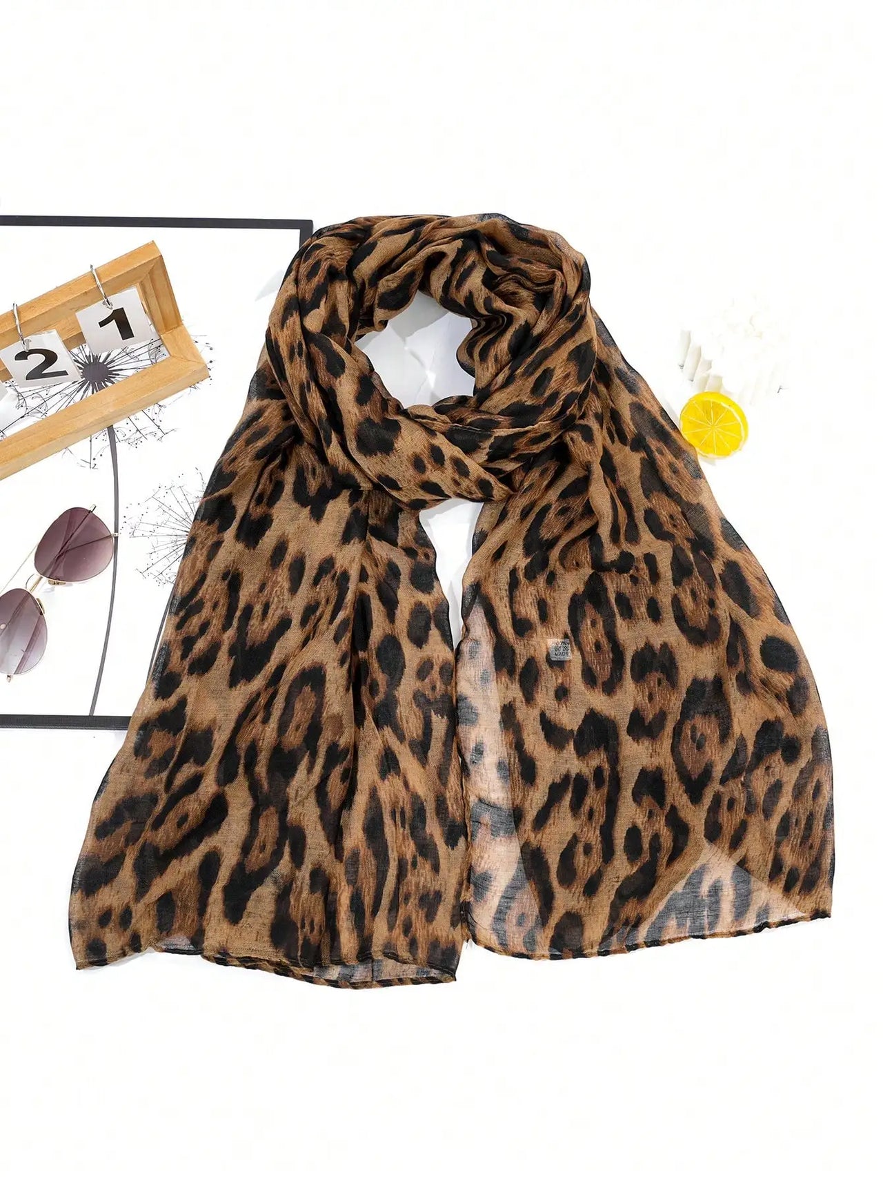Leopard Print Soft Lightweight Women’s Hijab