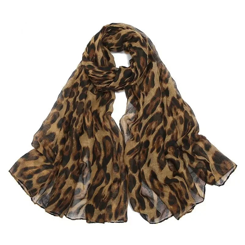 Leopard Print Soft Lightweight Women’s Hijab