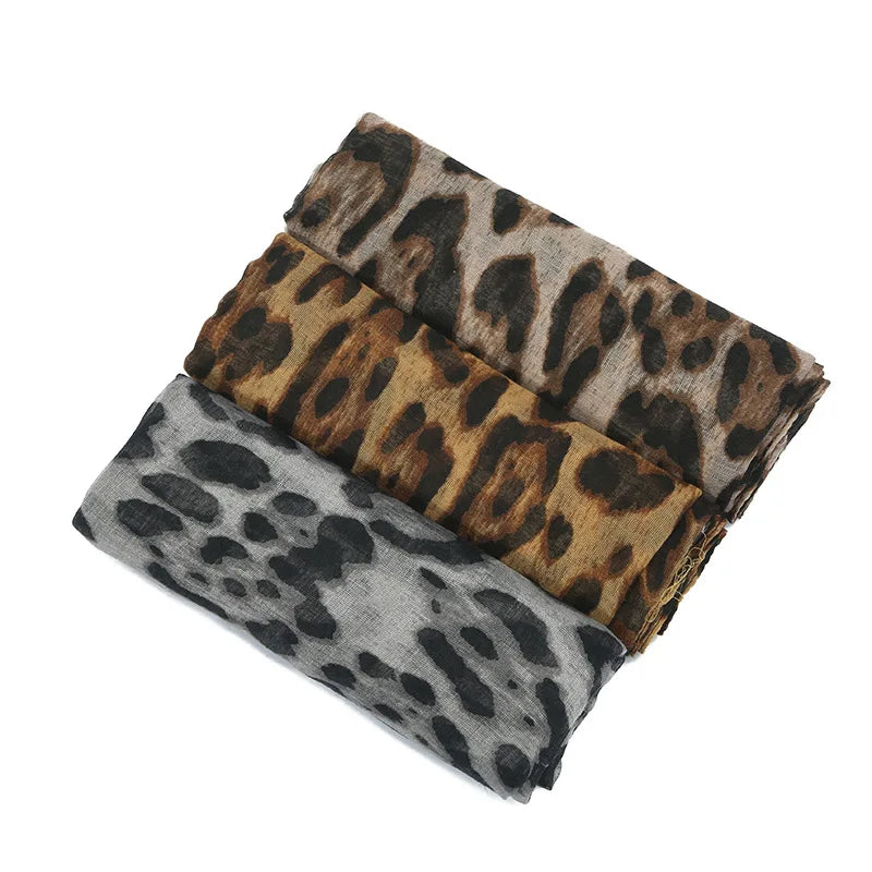 Leopard Print Soft Lightweight Women’s Hijab