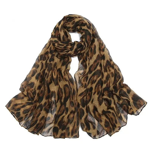 Leopard Print Soft Lightweight Women’s Hijab
