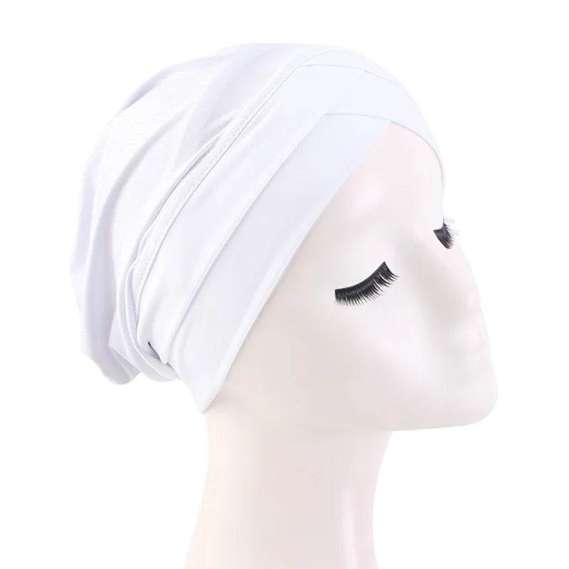 Women’s Cross Muslim Hijab Inner Hat – Islamic Undercap Arab Wrap